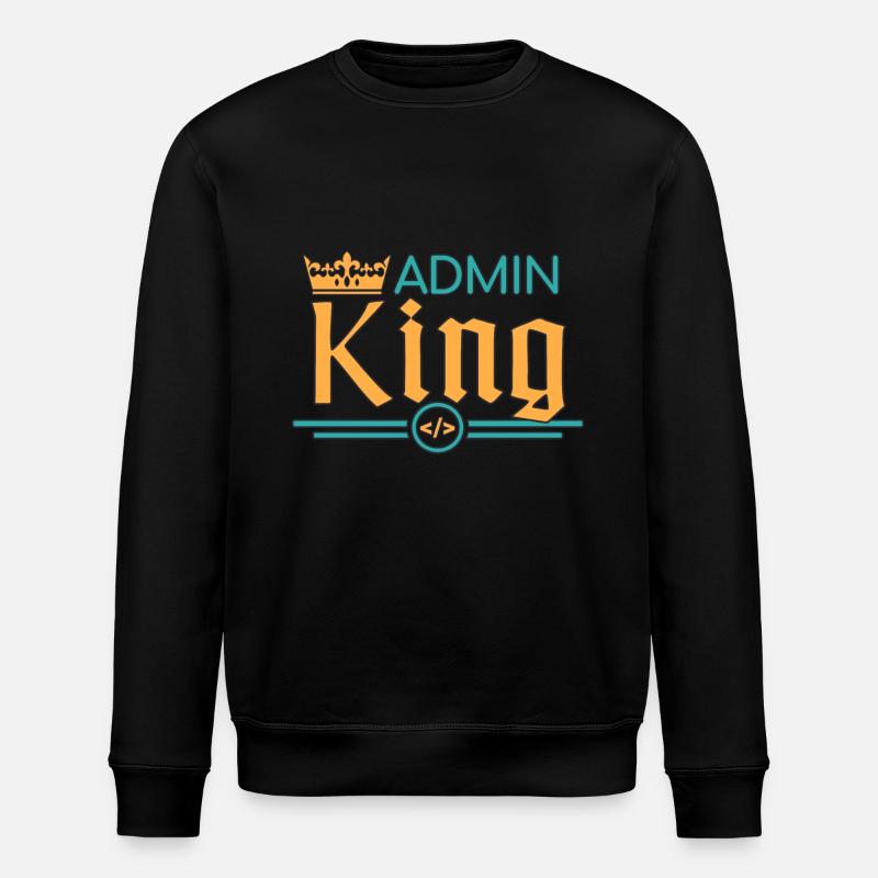 Admin King Administrator - Stanley/Stella Unisex Bio-Sweatshirt ROLLER - Schwarz