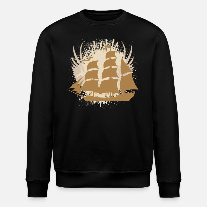 Vector background de - Stanley/Stella Unisex Bio-Sweatshirt ROLLER - Schwarz