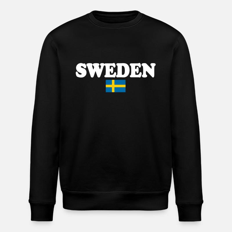 Schweden - Stanley/Stella Unisex Bio-Sweatshirt ROLLER - Schwarz