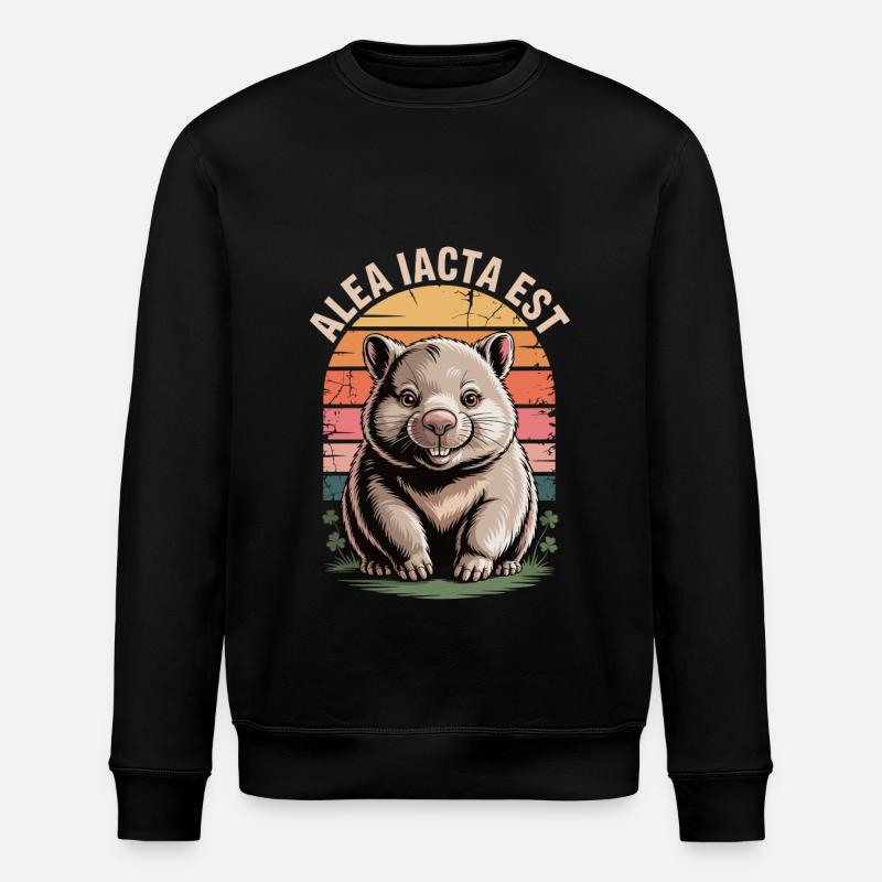 Alea iacta est Wombat - Stanley/Stella ROLLER Unisex Organic Sweatshirt - black