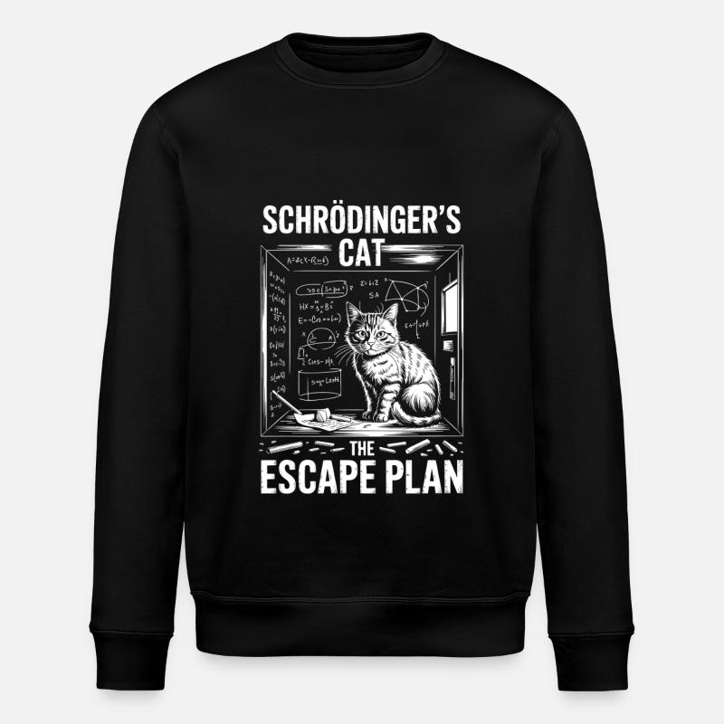Schrödinger’s Cat – Escape Plan - Stanley/Stella Unisex Bio-Sweatshirt ROLLER - Schwarz