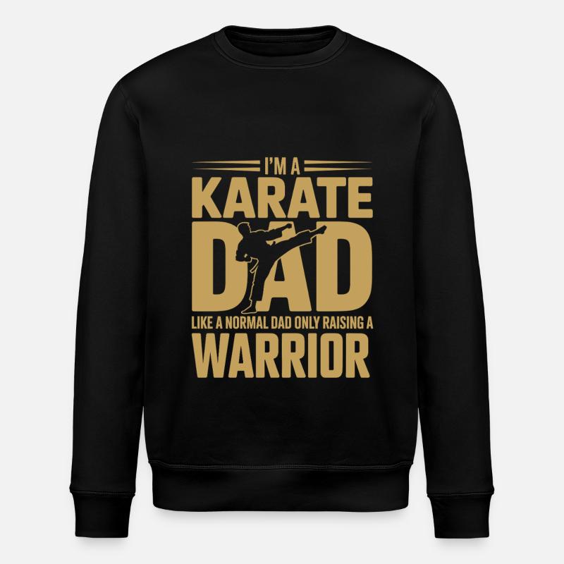 Karaté papa - Élever un guerrier - Sweat bio ROLLER Stanley/Stella Unisexe - noir