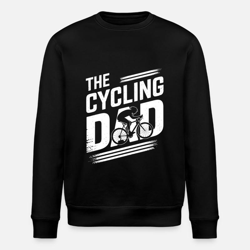 The cycling dad - Stanley/Stella Unisex Bio-Sweatshirt ROLLER - Schwarz