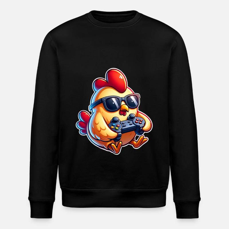 Gamer Gamer Poulet Poulets - Sweat bio ROLLER Stanley/Stella Unisexe - noir