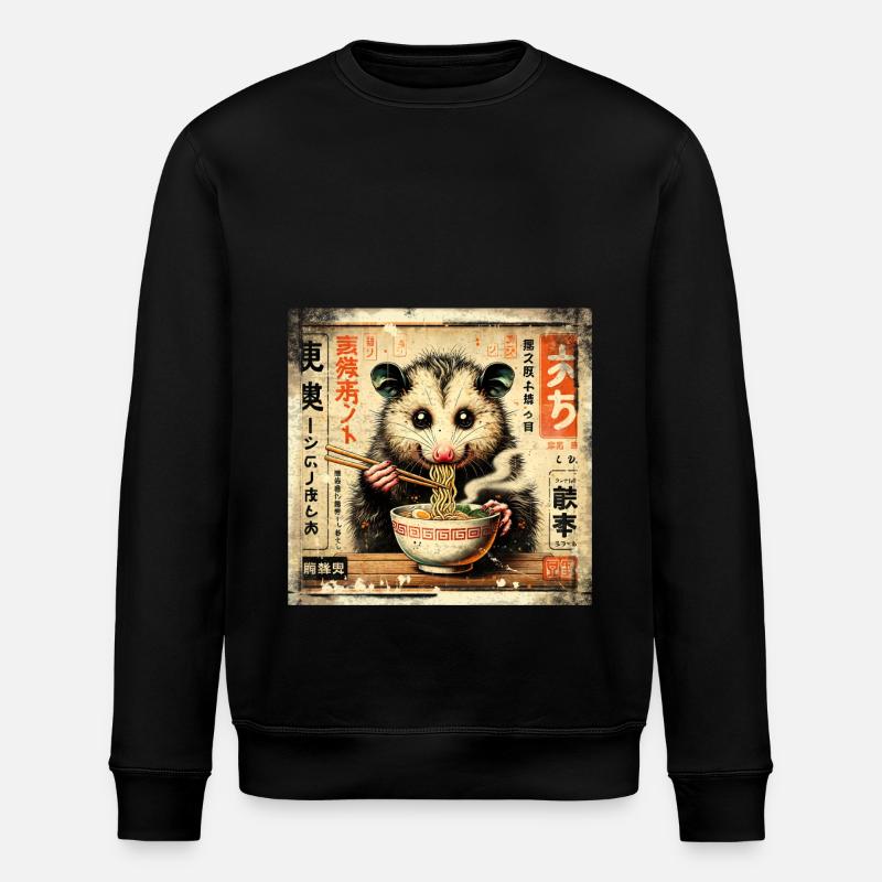 Ramen Opossum Grunge Style d’affiche - Sweat bio ROLLER Stanley/Stella Unisexe - noir
