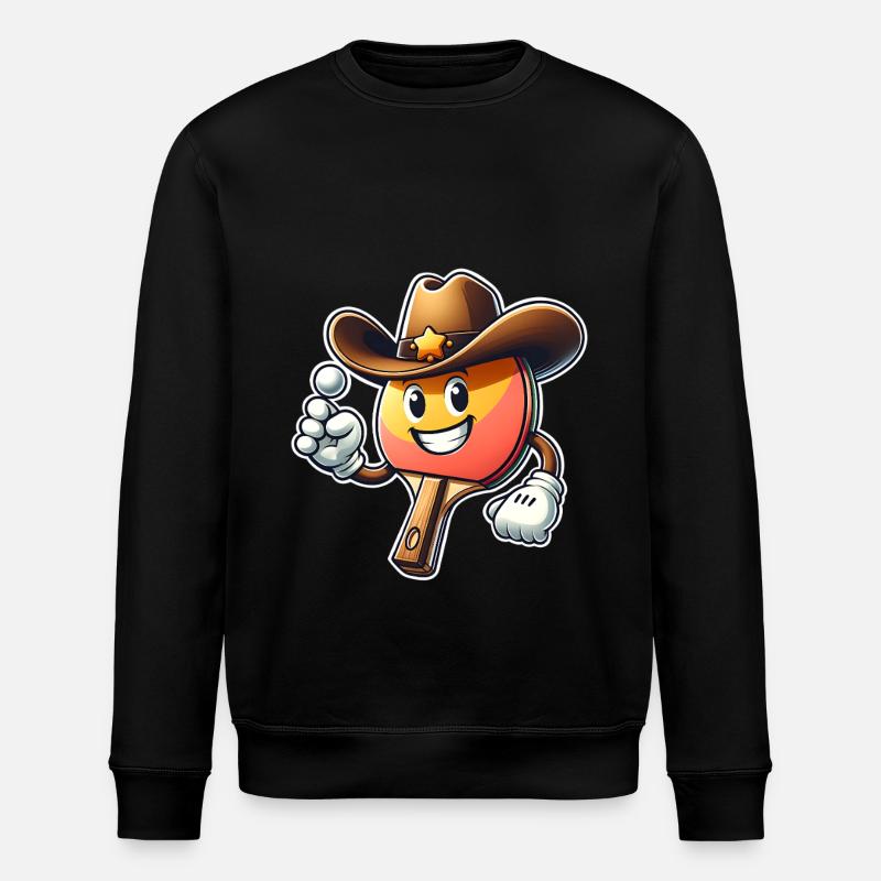 Ping-pong - Sweat bio ROLLER Stanley/Stella Unisexe - noir