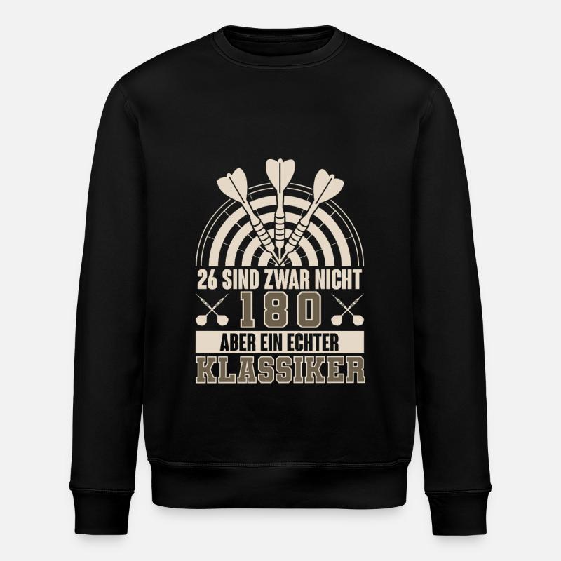 Dart Darten Darts - Stanley/Stella Unisex Bio-Sweatshirt ROLLER - Schwarz