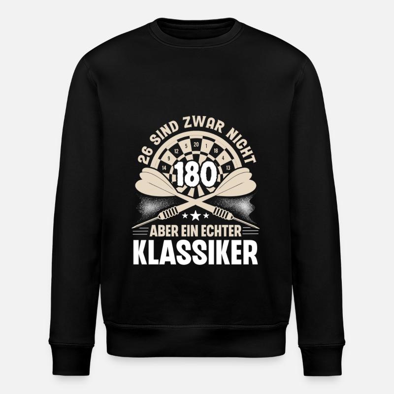 Dart Darten Darts - Stanley/Stella Unisex Bio-Sweatshirt ROLLER - Schwarz