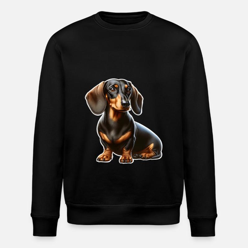 Dackel - Stanley/Stella Unisex Bio-Sweatshirt ROLLER - Schwarz