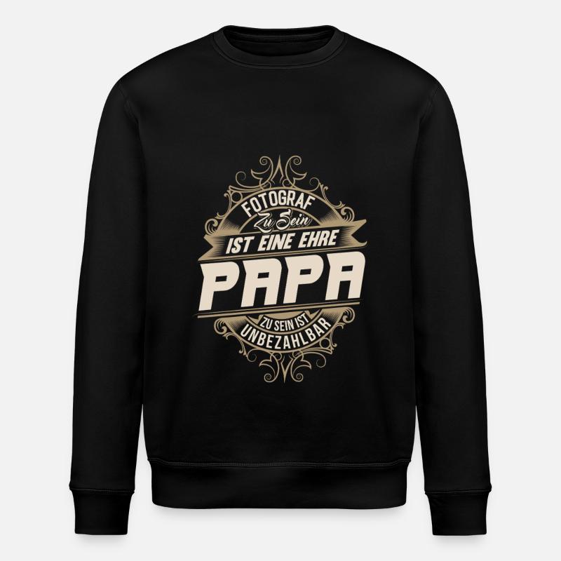 Fotograf Papa - Stanley/Stella Unisex Bio-Sweatshirt ROLLER - Schwarz