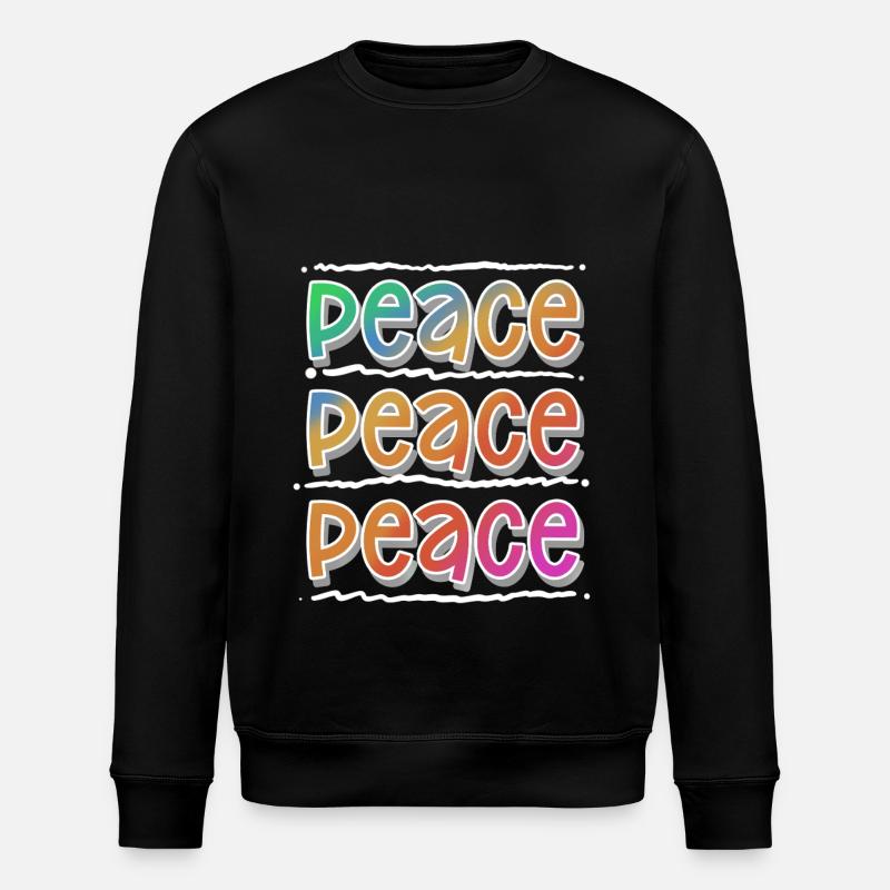 Peace - Stanley/Stella Unisex Bio-Sweatshirt ROLLER - Schwarz