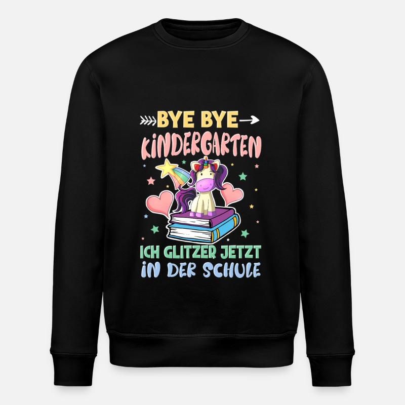 Bye Bye Kindergarten Einschulung - Stanley/Stella Unisex Bio-Sweatshirt ROLLER - Schwarz