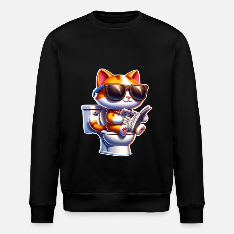 Journal de toilette pour chat - Sweat bio ROLLER Stanley/Stella Unisexe - noir