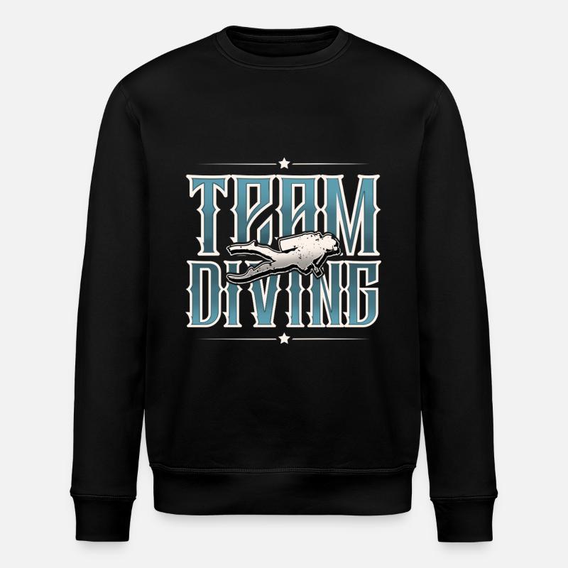 Diving Diving Team - Stanley/Stella ROLLER Unisex Organic Sweatshirt - black