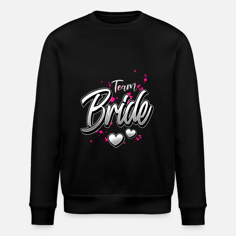 Team Bride - Stanley/Stella Unisex Bio-Sweatshirt ROLLER - Schwarz
