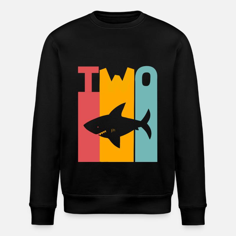 Requin 2ème Anniversaire - Sweat bio ROLLER Stanley/Stella Unisexe - noir