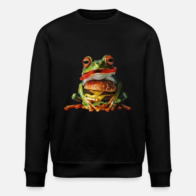 Frosch - Stanley/Stella Unisex Bio-Sweatshirt ROLLER - Schwarz