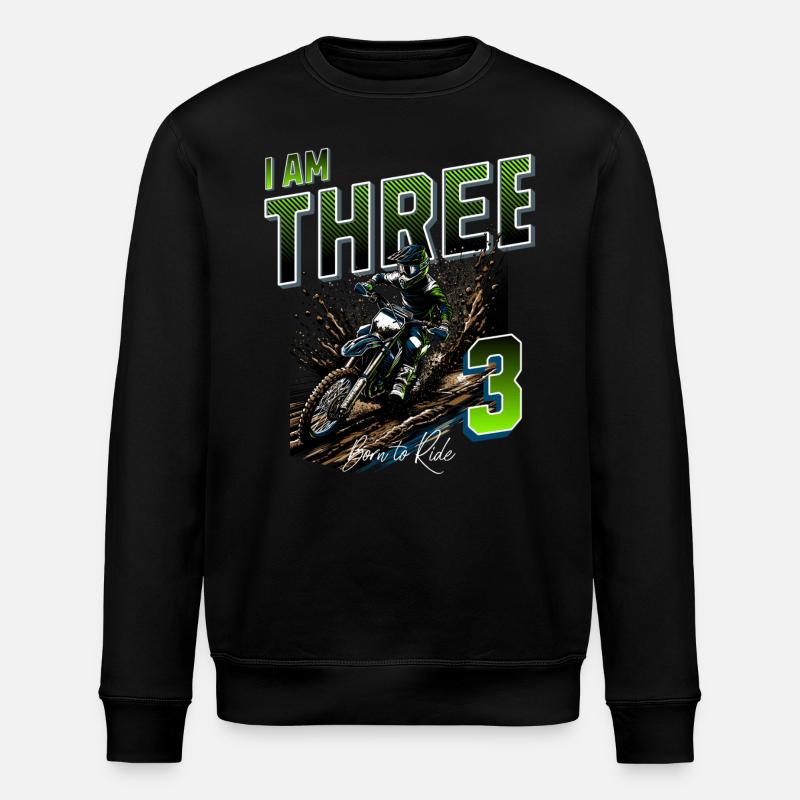 3e anniversaire de motocross - Sweat bio ROLLER Stanley/Stella Unisexe - noir