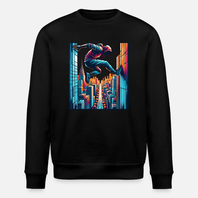 Parkour - Stanley/Stella Unisex Bio-Sweatshirt ROLLER - Schwarz