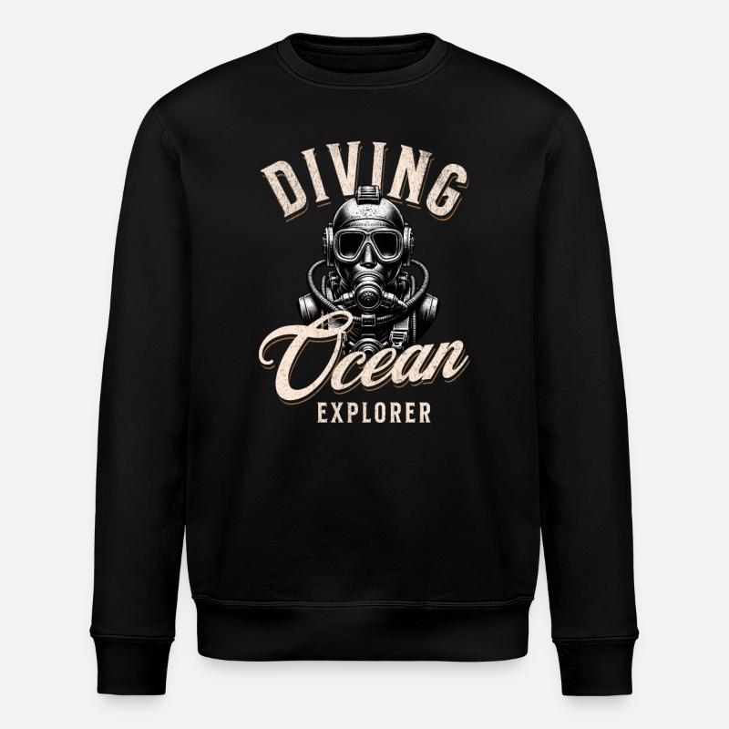 Plongeur Ocean Explorer - Sweat bio ROLLER Stanley/Stella Unisexe - noir