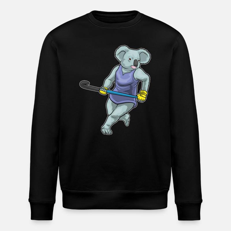 Bâton de hockey Koala - Sweat bio ROLLER Stanley/Stella Unisexe - noir