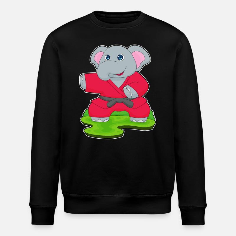 Elephant Martial Arts - Stanley/Stella ROLLER Unisex Organic Sweatshirt - black