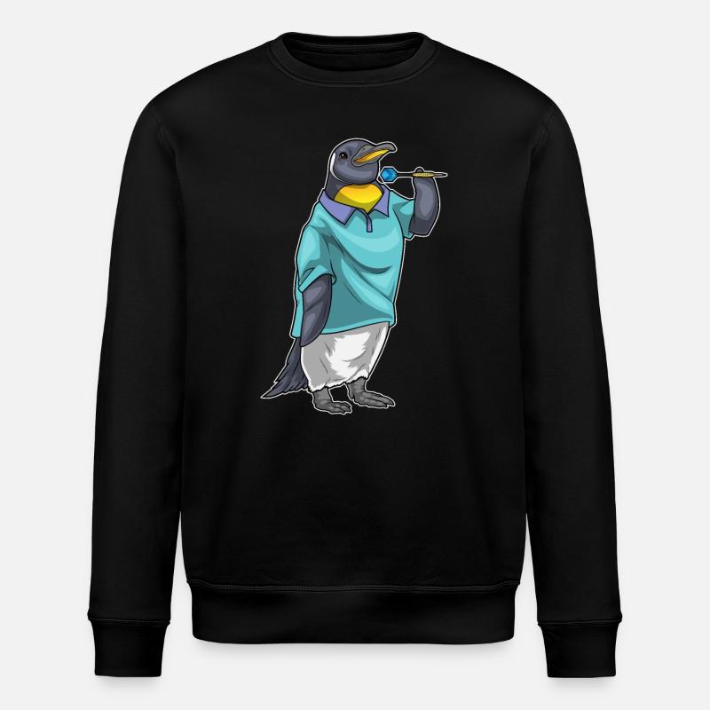 Pingouin Dart Dart - Sweat bio ROLLER Stanley/Stella Unisexe - noir