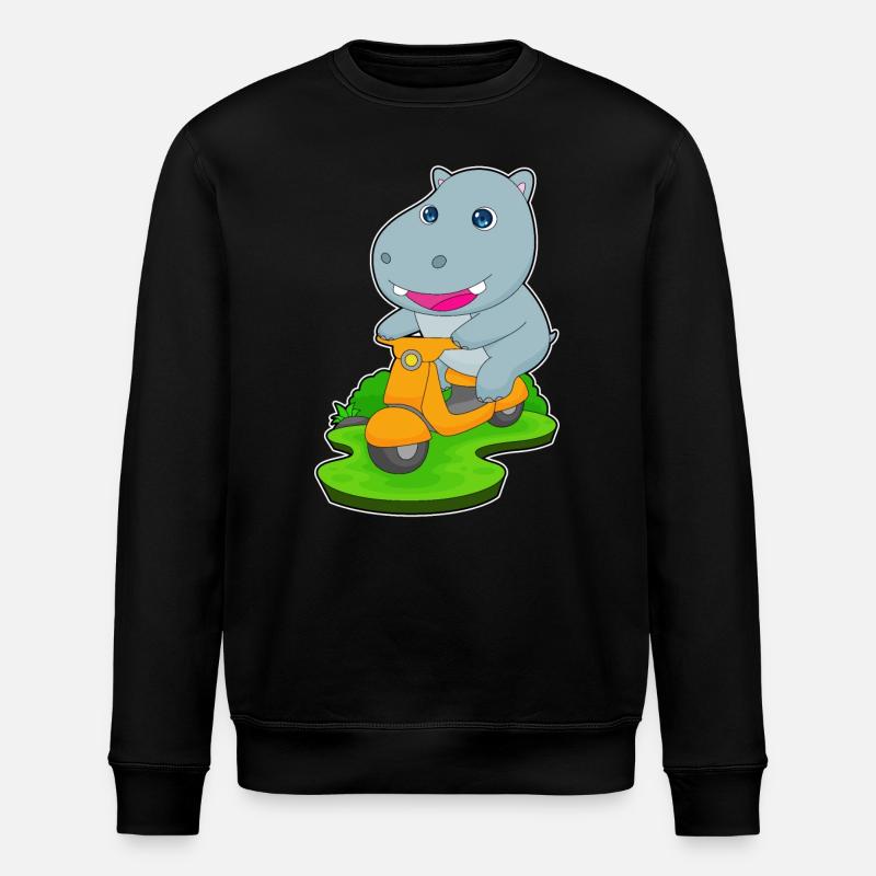 Hippo Scooter - Sweat bio ROLLER Stanley/Stella Unisexe - noir