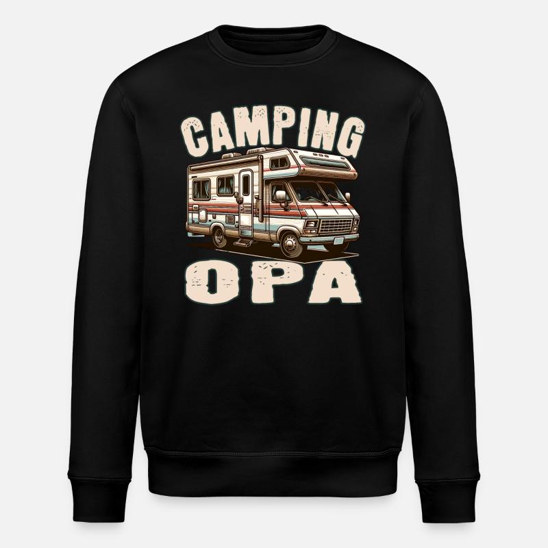 Camping Opa - Stanley/Stella Unisex Bio-Sweatshirt ROLLER - Schwarz