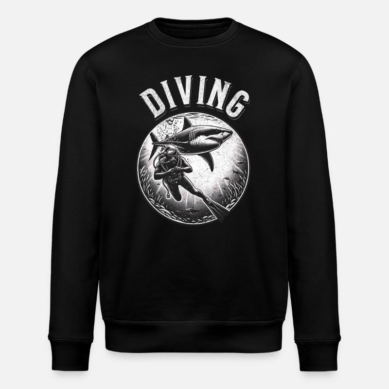 Plongeurs - Sweat bio ROLLER Stanley/Stella Unisexe - noir