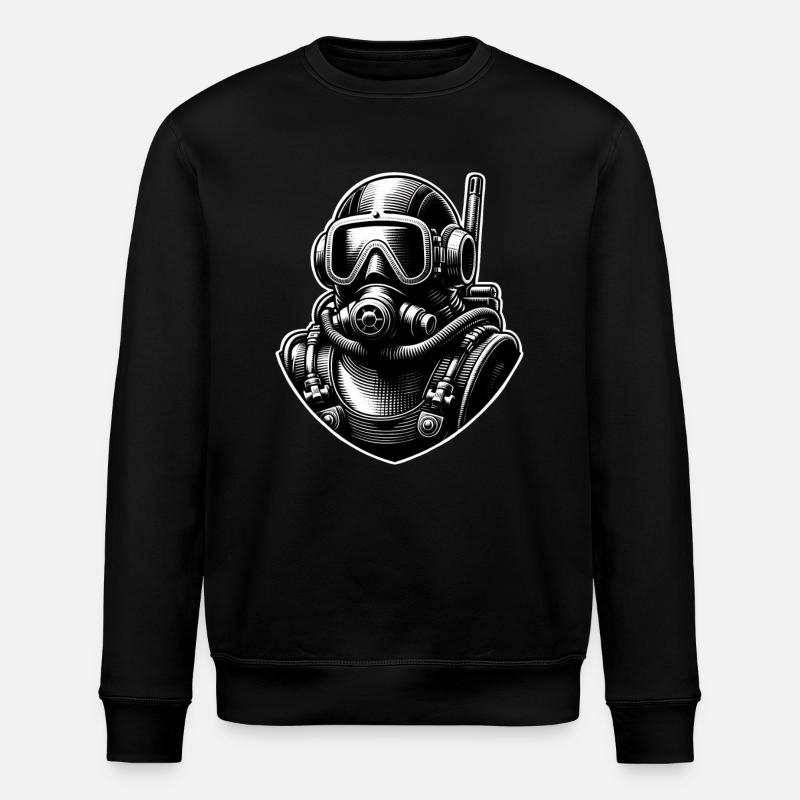 Tauchen Taucher - Stanley/Stella Unisex Bio-Sweatshirt ROLLER - Schwarz
