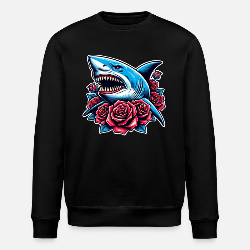 Roses de requin - Sweat bio ROLLER Stanley/Stella Unisexe - noir