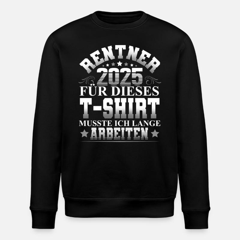 Rentner 2025 - Stanley/Stella Unisex Bio-Sweatshirt ROLLER - Schwarz