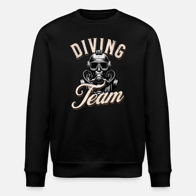 Tauchen Taucher - Stanley/Stella Unisex Bio-Sweatshirt ROLLER - Schwarz