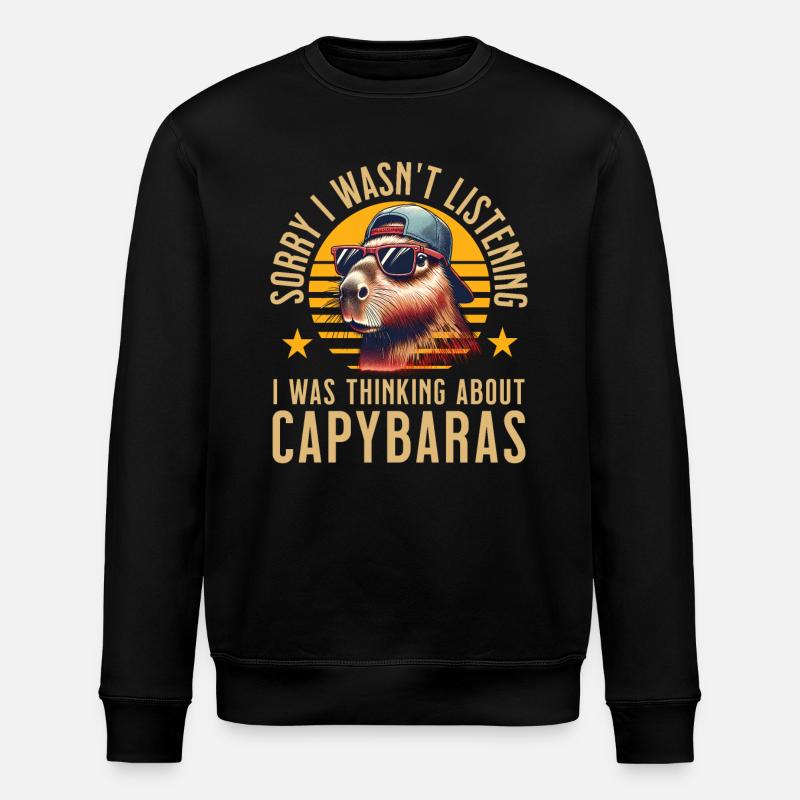 Capybara - Sweat bio ROLLER Stanley/Stella Unisexe - noir