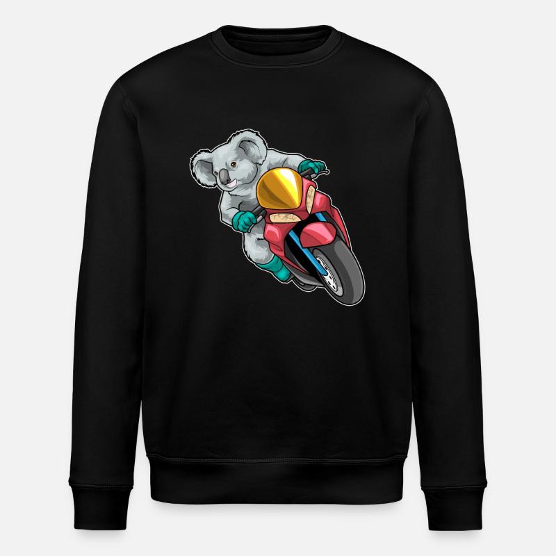 Koala Scooter - Stanley/Stella ROLLER Unisex Organic Sweatshirt - black