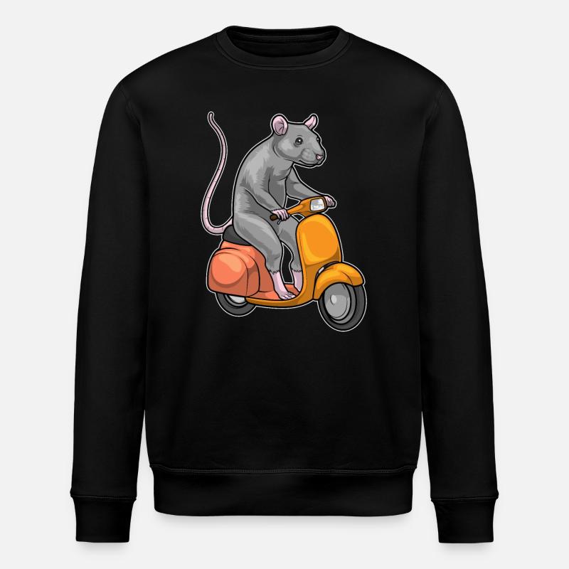 Ratte Motorroller - Stanley/Stella Unisex Bio-Sweatshirt ROLLER - Schwarz