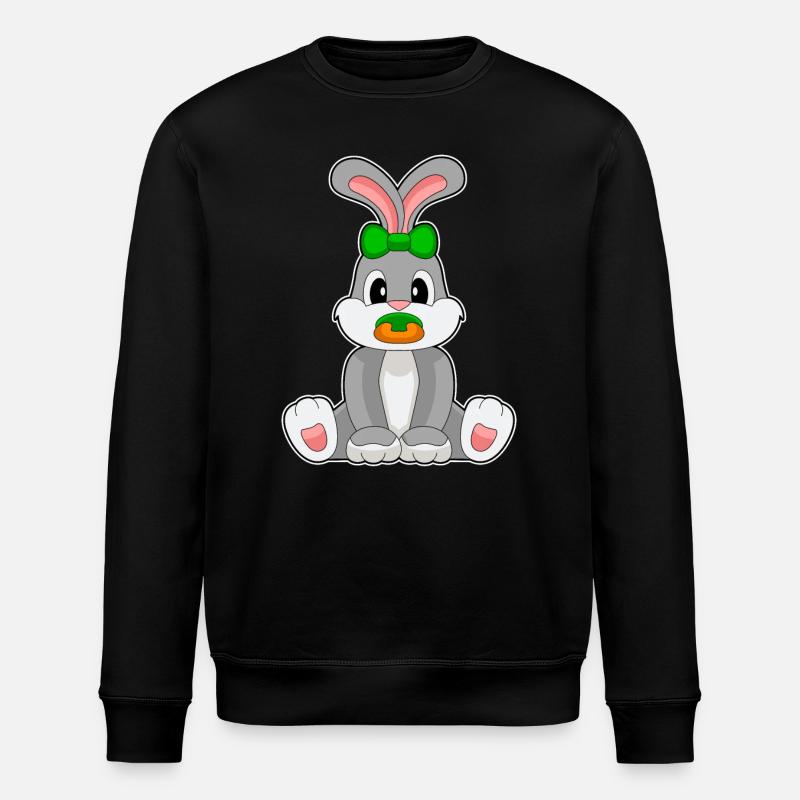 Sucette pour bébé lapin - Sweat bio ROLLER Stanley/Stella Unisexe - noir