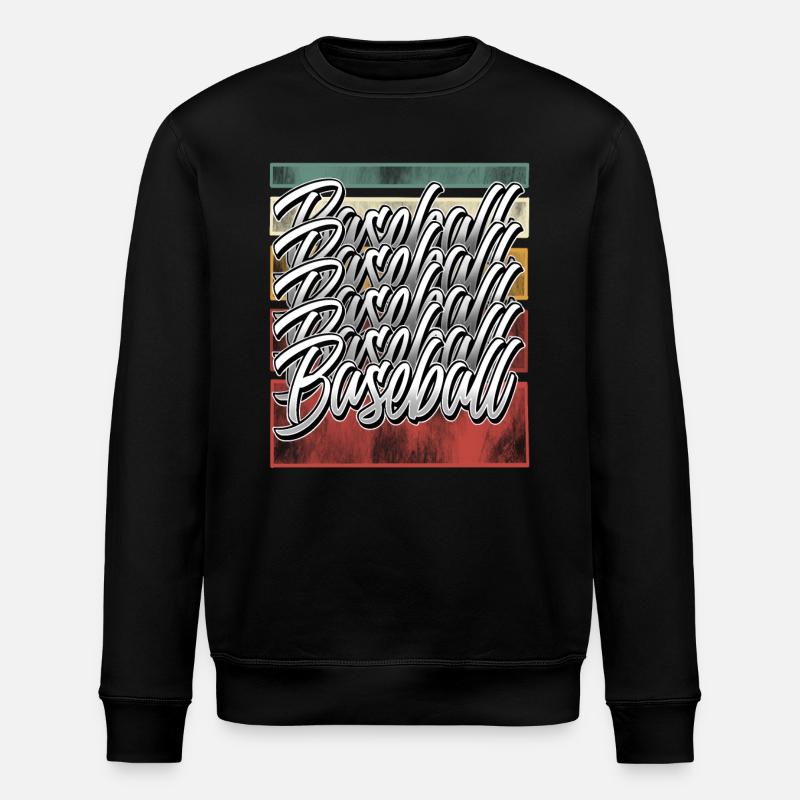 Baseball - Stanley/Stella Unisex Bio-Sweatshirt ROLLER - Schwarz