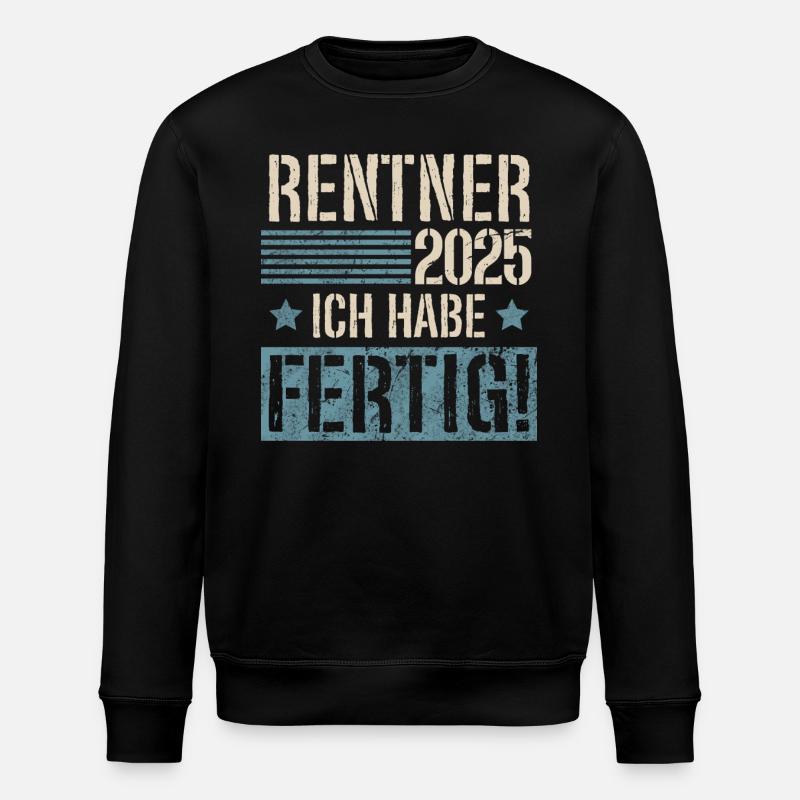 Rentner 2025 - Stanley/Stella Unisex Bio-Sweatshirt ROLLER - Schwarz