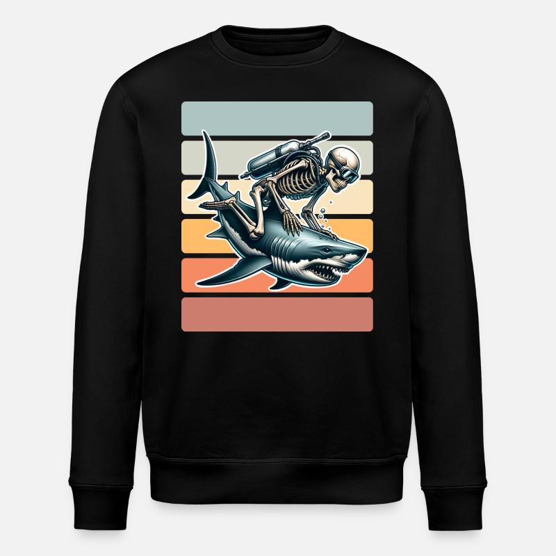 Tauchen Taucher - Stanley/Stella Unisex Bio-Sweatshirt ROLLER - Schwarz