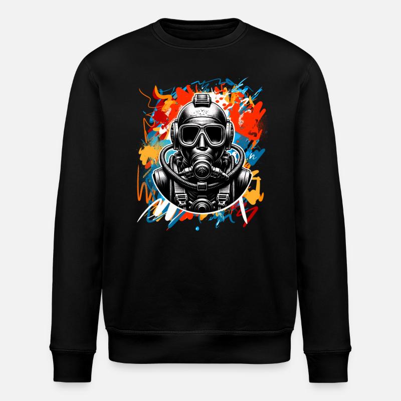 Plongeurs - Sweat bio ROLLER Stanley/Stella Unisexe - noir