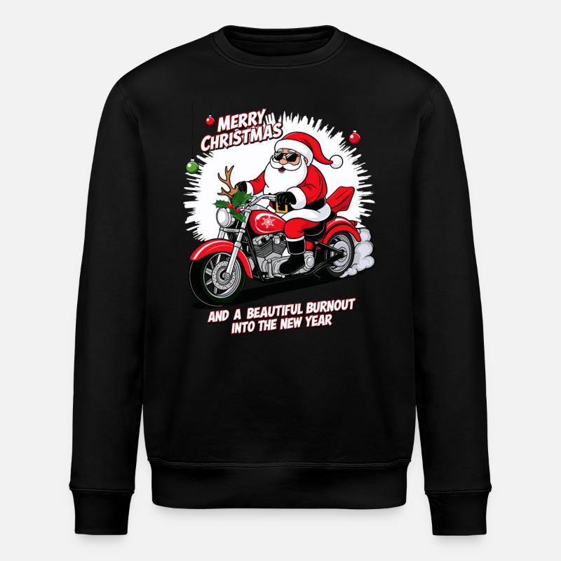 Père Noël à bascule - Sweat bio ROLLER Stanley/Stella Unisexe - noir