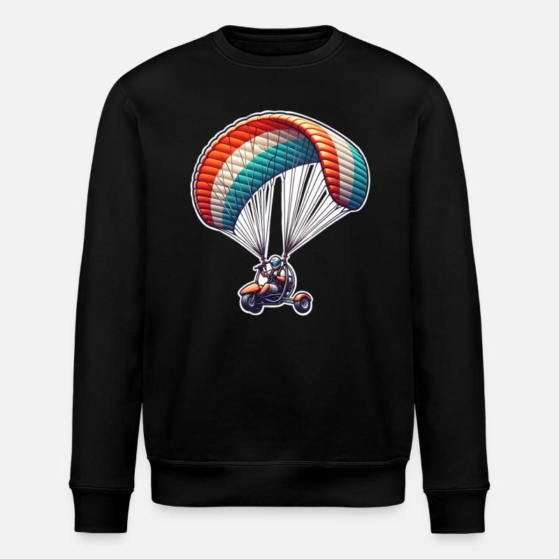 Motorschirm Paramotor - Stanley/Stella ROLLER Unisex Organic Sweatshirt - black