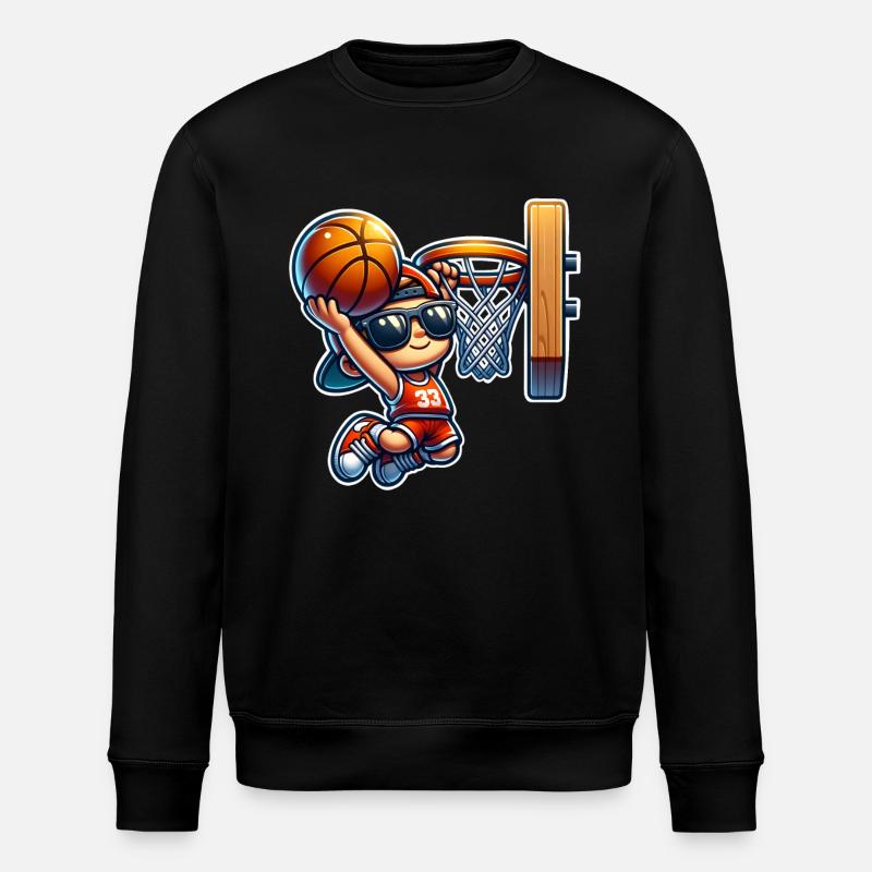 Basketball - Stanley/Stella ROLLER Unisex Organic Sweatshirt - black