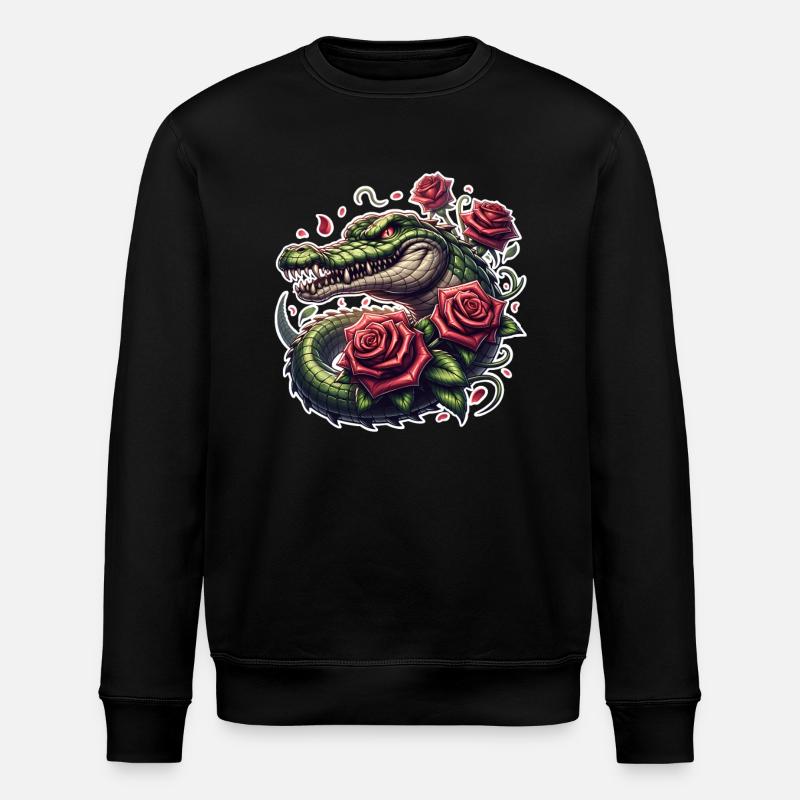 Alligator - Stanley/Stella Unisex Bio-Sweatshirt ROLLER - Schwarz