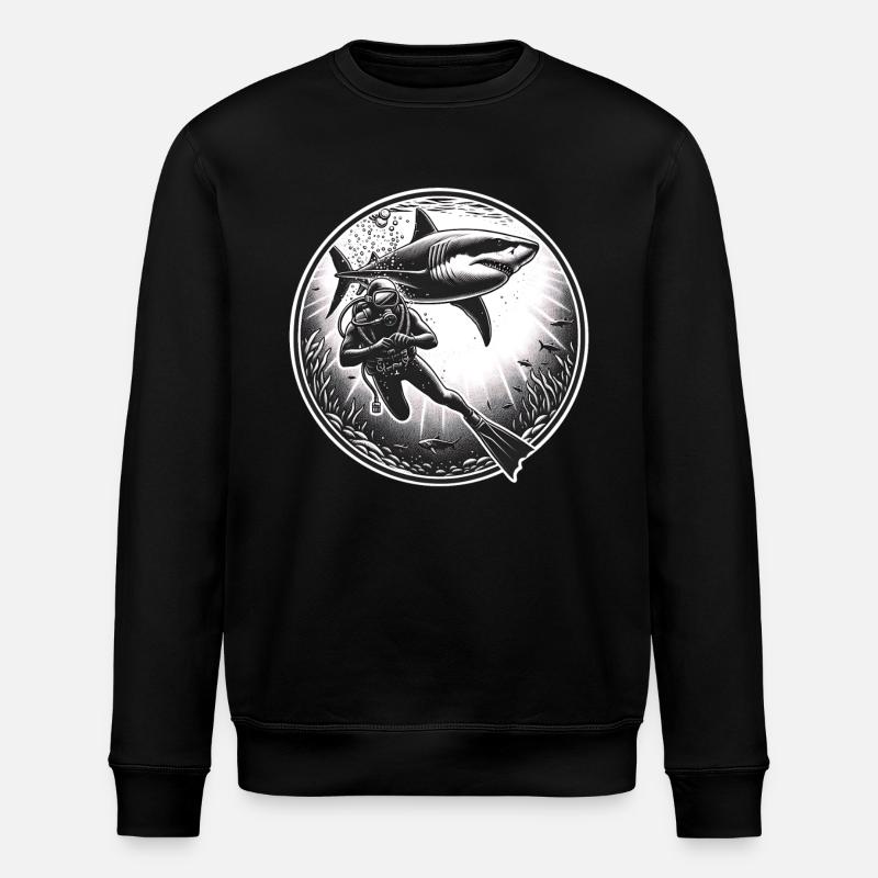 Tauchen Taucher - Stanley/Stella Unisex Bio-Sweatshirt ROLLER - Schwarz