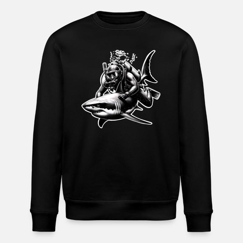 Plongeurs - Sweat bio ROLLER Stanley/Stella Unisexe - noir
