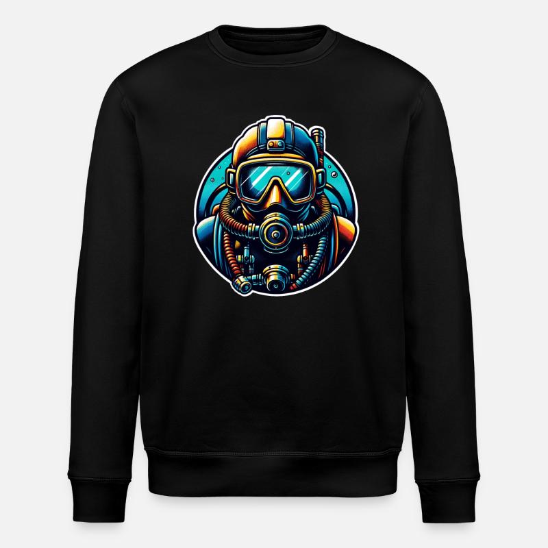 Plongeurs - Sweat bio ROLLER Stanley/Stella Unisexe - noir