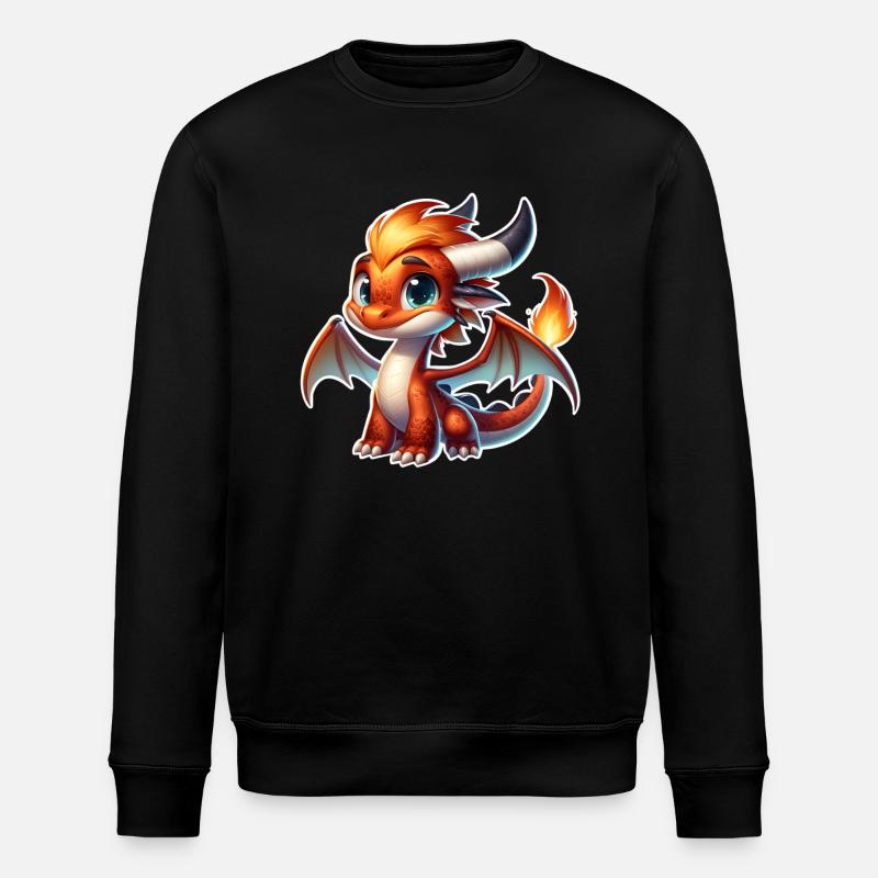 Dragon - Stanley/Stella ROLLER Unisex Organic Sweatshirt - black